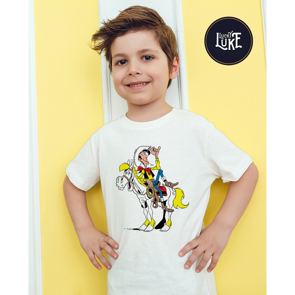 Áo thun Cotton Unisex - Movie - Lucky Luke - Lucky luke
