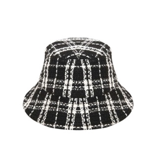 Mũ tingoan TWEEDY BUCKET HAT (trắng/đen)