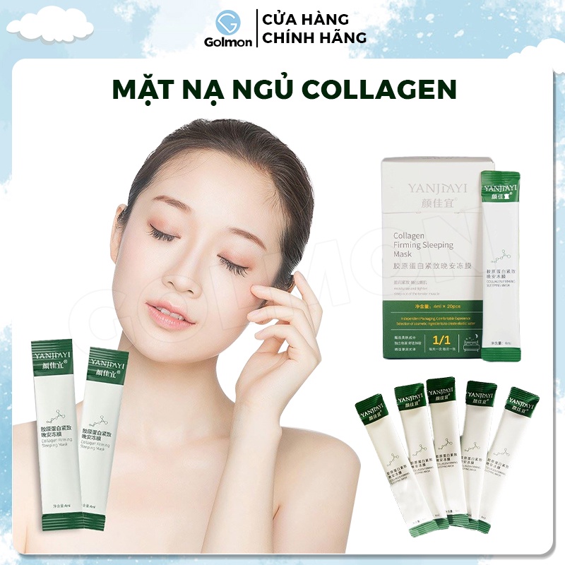 Combo 10 mặt nạ ngủ collagen dạng gel YOUR SKIN làm săn chắc và chống lão hóa da dưỡng ẩm chuyên sâu giúp da sáng hồng