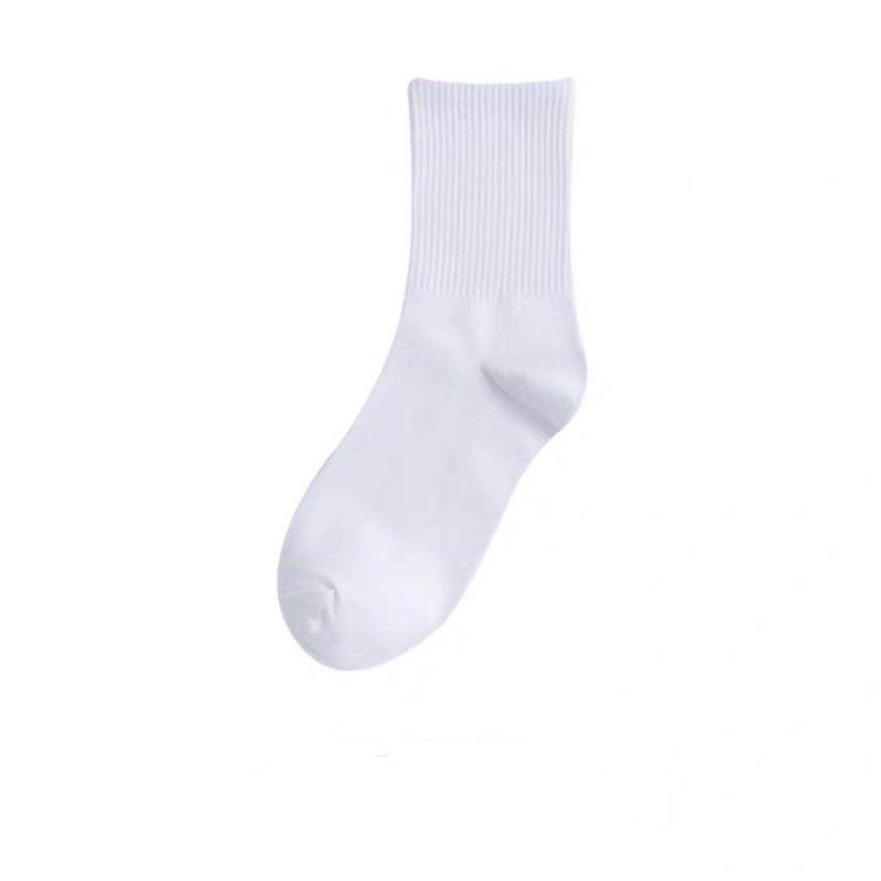 Vớ Tất Trơn Cao Hàn Quốc Tất Dài Trơn Chất Liệu Cotton Kháng Khuẩn Freesize Nam Nữ 36-42 VC069 MRSOCKS