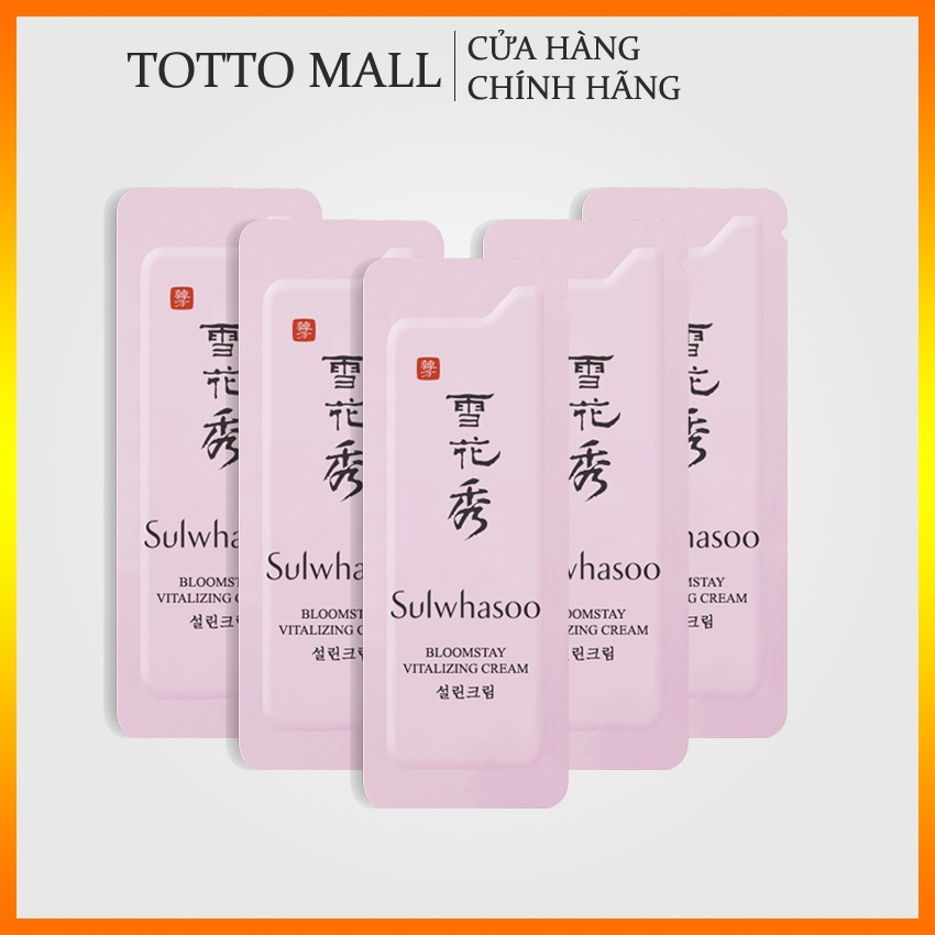 [Date 25 - 30 gói] Kem phục hồi Sulwhasoo Bloomstay Vitalizing Cream - Kem tái tạo da sulwhasoo; Kem hoa mơ Sulwhasoo