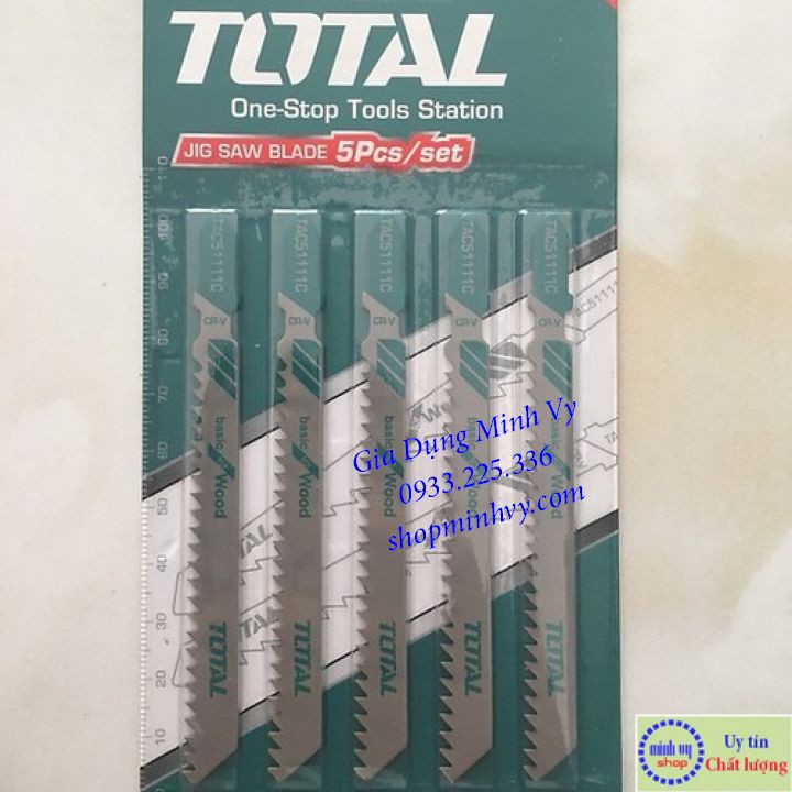 Total - TAC51111C Bộ 5 lưỡi cưa lọng (Cưa gỗ)