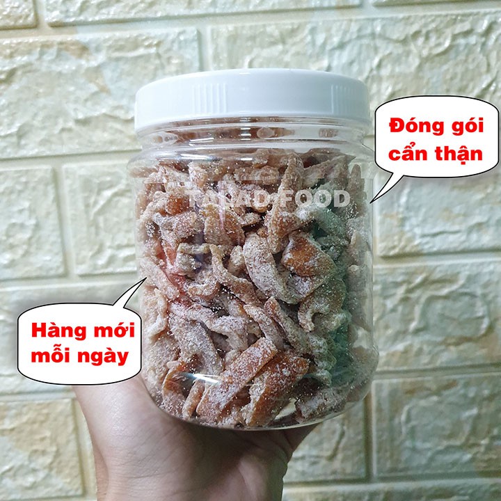 Quất trần bì 500g TALAD FOOD, làm từ vỏ cam quýt tốt cho sức khỏe, ăn vặt Sài Gòn, vừa ngon vừa rẻ | BigBuy360 - bigbuy360.vn