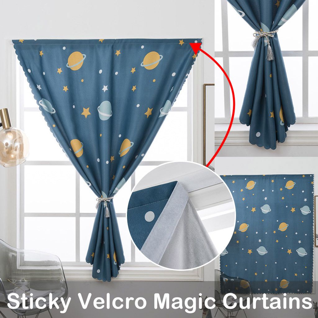 【ready stock】Rèm cửa dán keo không cần thanh treo (nhiều mẫu và size)