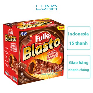 Bánh xốp socola Fullo Blasto hộp 15 thanh - 270G