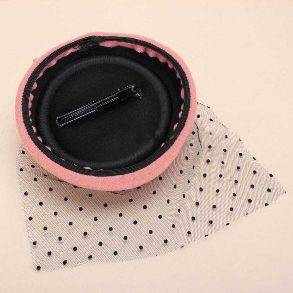 Kẹp tóc kèm mạng che mặt dự tiệc sang trọng cho nữ