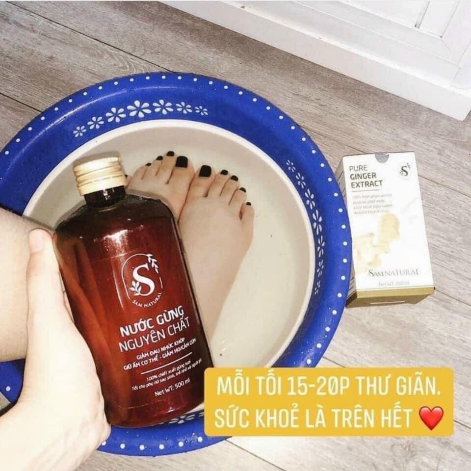 Nước Cốt Gừng Nguyên Chất 500ml Chiết Suất Gừng Tươi Gíup Giữ Ấm Cơ Thể Mẹ Sau Sinh Và Cho Bé - SAM NATURAL | BigBuy360 - bigbuy360.vn
