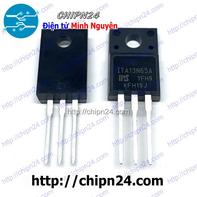 [1 CON] (KT1) MOSFET 13N65 TO-220F 13A 650V (Kênh N) (ITA13N65A)