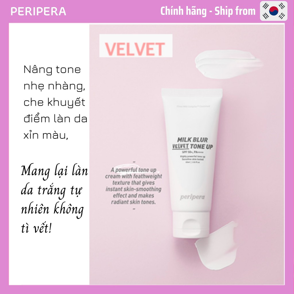 [PERIPERA] Kem nâng tone cho da nhạy cảm- Milk Blur Tone Up Cream - 3 Màu | BigBuy360 - bigbuy360.vn