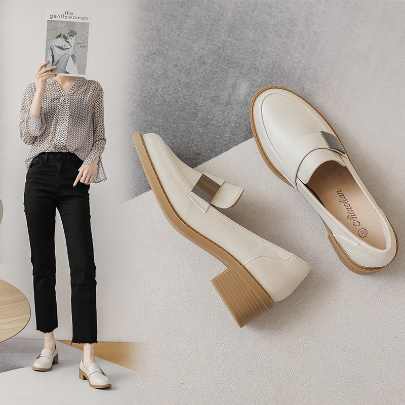 Giày đế thô phong cách Anh sành điệu thời trang