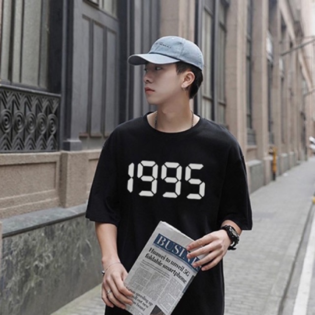 ÁO THUN UNISEX TAY LỠ NĂM SINH PHẢN QUANG IN THEO YÊU CẦU