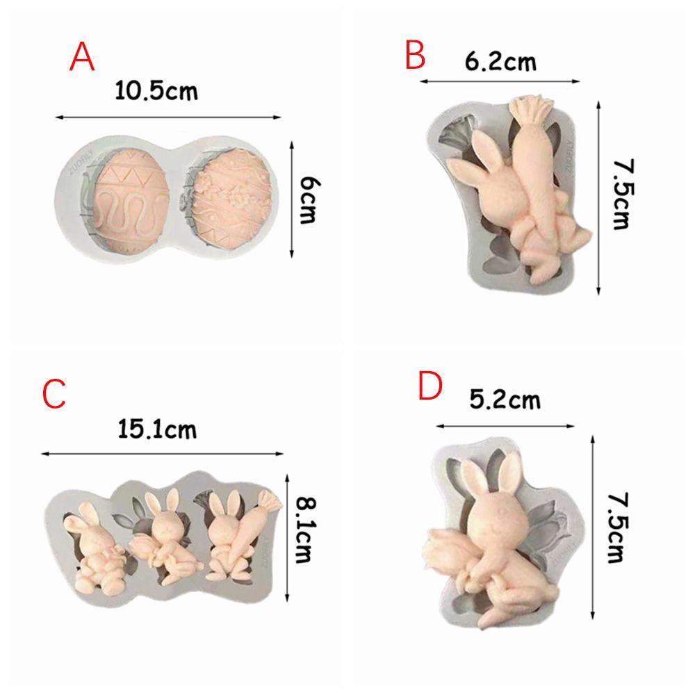 Khuôn Silicone Làm Bánh Tạo Hình Thỏ 3D Độc Đáo Tiện Dụng
