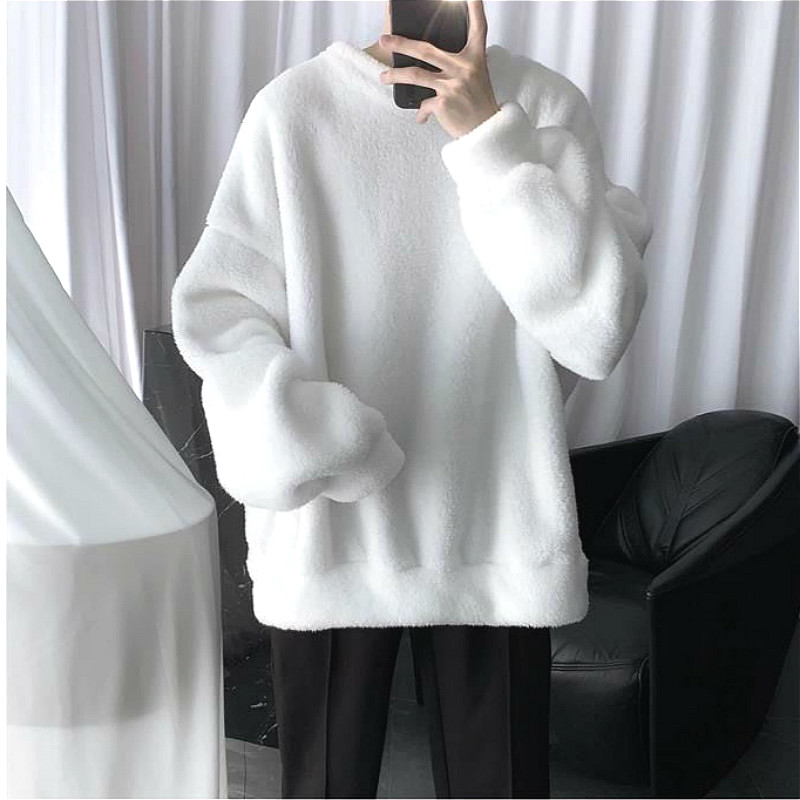  Áo Hoodie Lông Cừu Dáng Rộng Thời Trang Qúy Phái Cho Nam / Nữ | BigBuy360 - bigbuy360.vn
