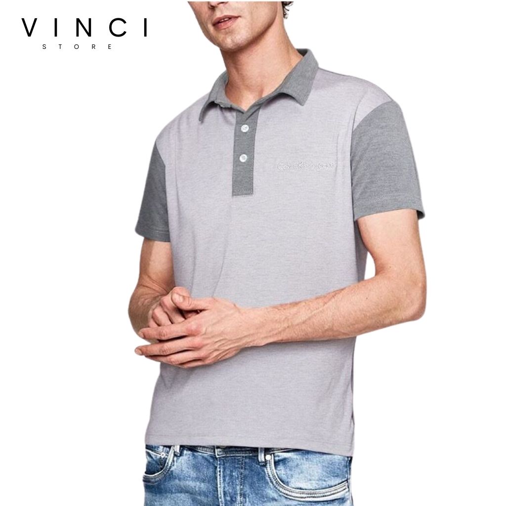 Áo Polo Nam CK - Áo Phông Nam Có Cổ Tay Ngắn Cotton VNXK