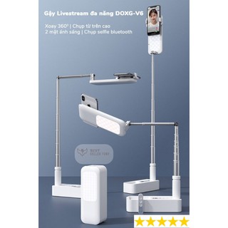 Gậy livestream, xoay 360 kèm đèn chiếu tăng sáng mặt và sản phẩm V6 ⛔FREESHIP⛔
