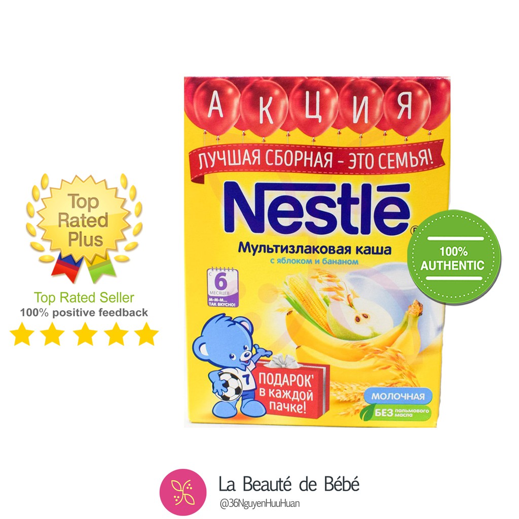 Bột ăn dặm có chứa sữa các vị - Nestle