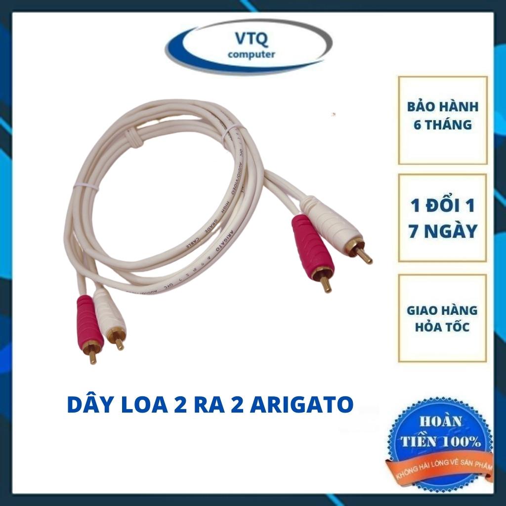 Cáp loa 4 đầu AV hoa sen,Dây loa AV 2 ra 2 dài 10M ARIGATO cao cấp,hàng chính hãng