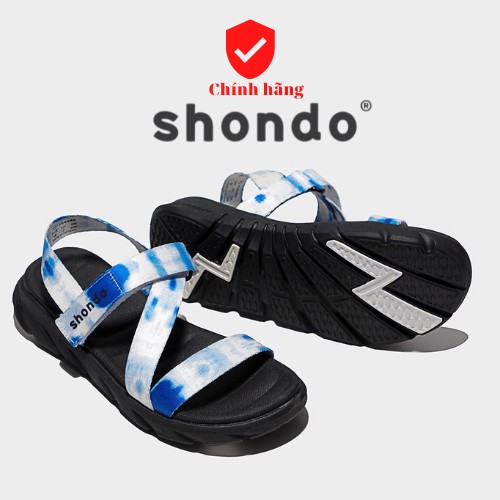 [Chính hãng] Giày sandal Shondo F6 sport loang khói xanh dương F6S1031