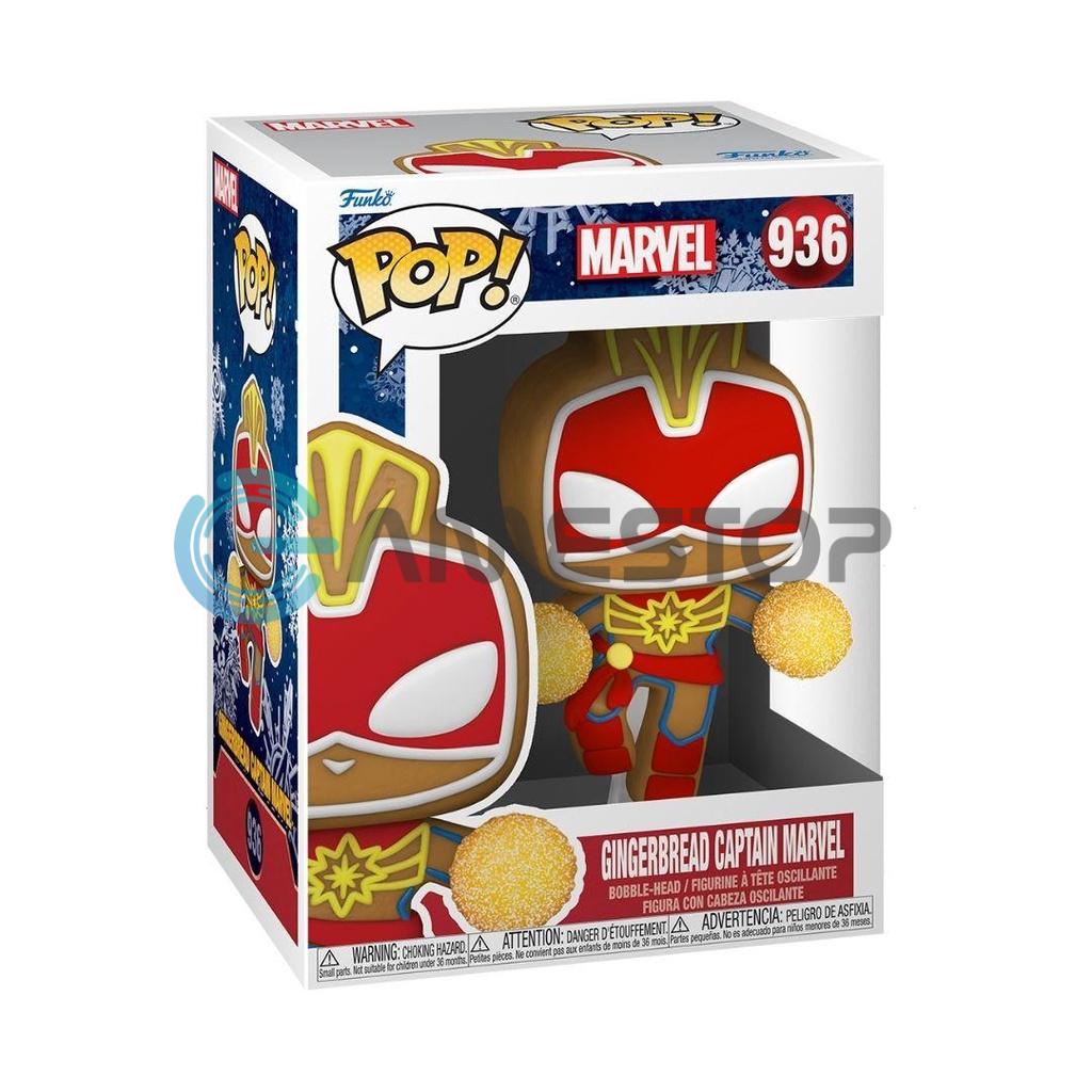 Mô hình Marvel Captain Marvel 10cm 936 Gingerbread Funko Pop Mô hình tĩnh Nhựa PVC CHÍNH HÃNG MỸ MVFKP05