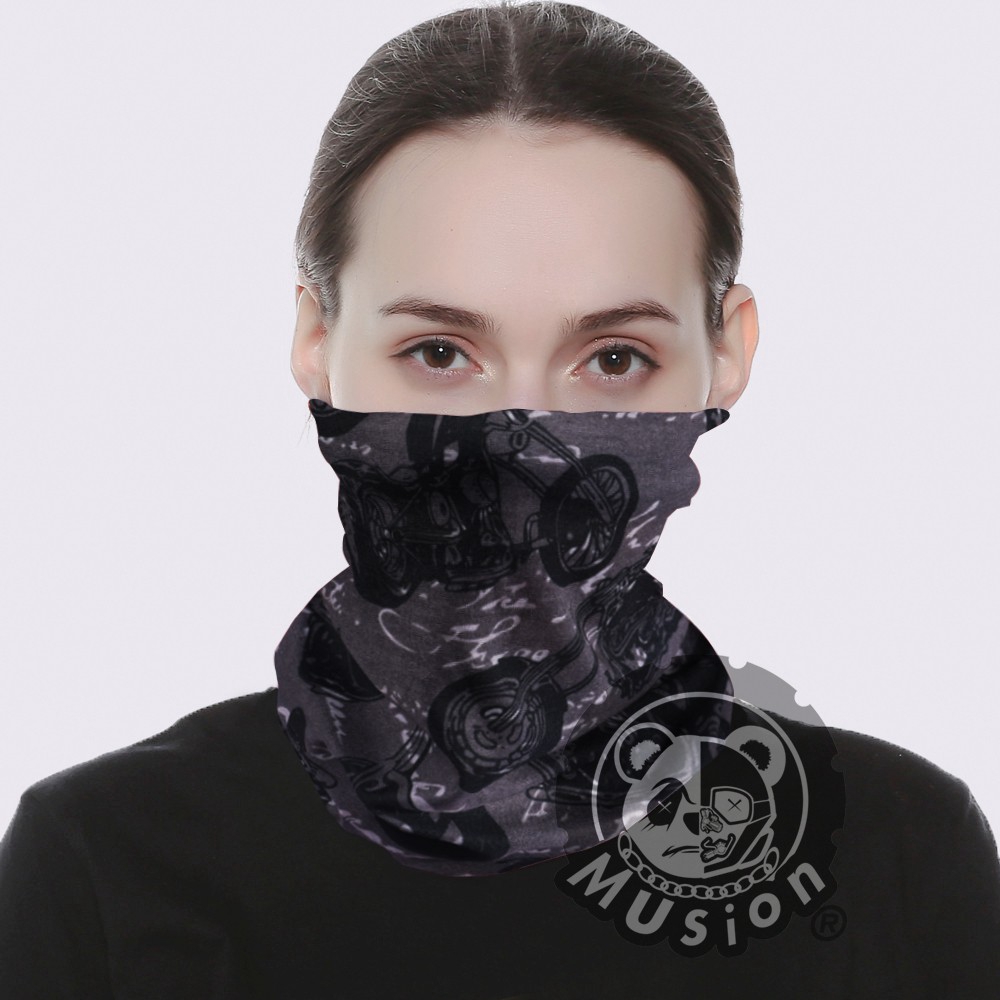 Khăn Đa Năng Dạng Ống Dùng Đi Phượt Chống Tia UV Chống Bụi Phong Cách Harley