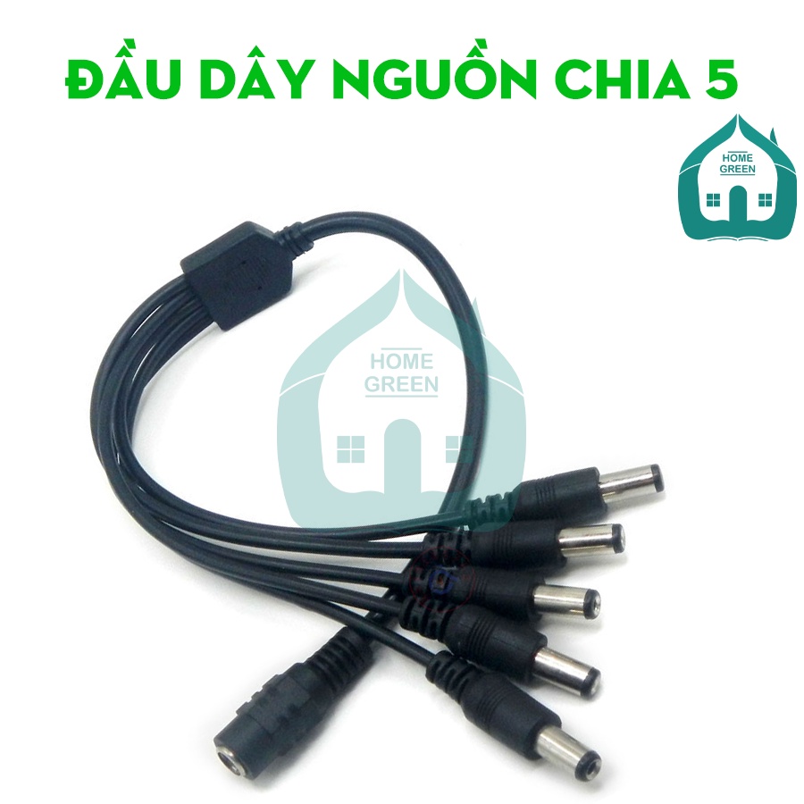 Dây chia nguồn DC từ 1 ra 2/3/4/5 đầu 5.5x2.1mm