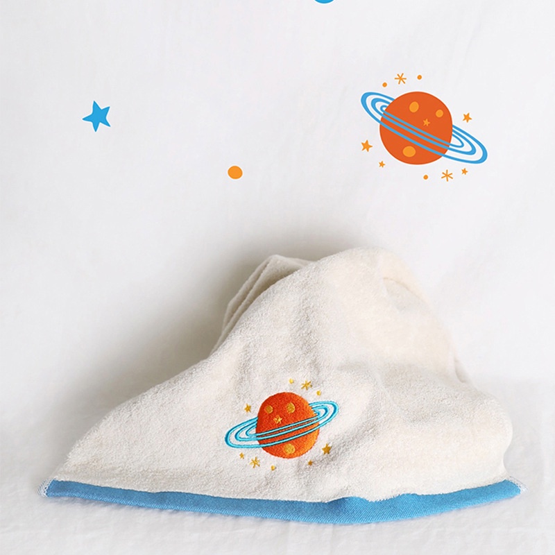 Khăn Tay cotton Nguyên Chất Thêu Họa Tiết Xinh Xắn Cho Bé