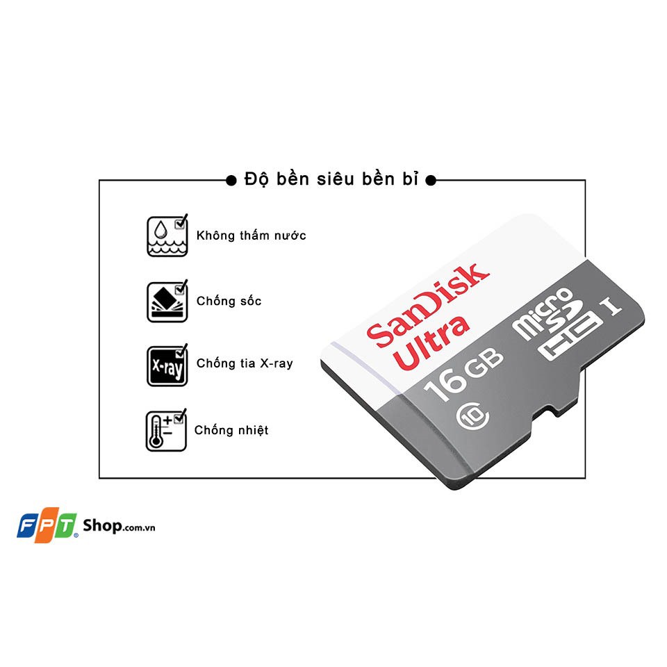 [BẢO HÀNH 1 NĂM]Thẻ Nhớ MicroSDHC SanDisk Ultra/Toshiba  8GB/16GB/