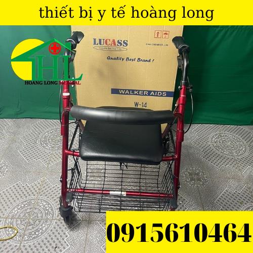 Khung Tập Đi  Lucass W-14  Có Tay Phanh,Có Ghế Ngồi , Giỏ Đựng Và Bánh Xe