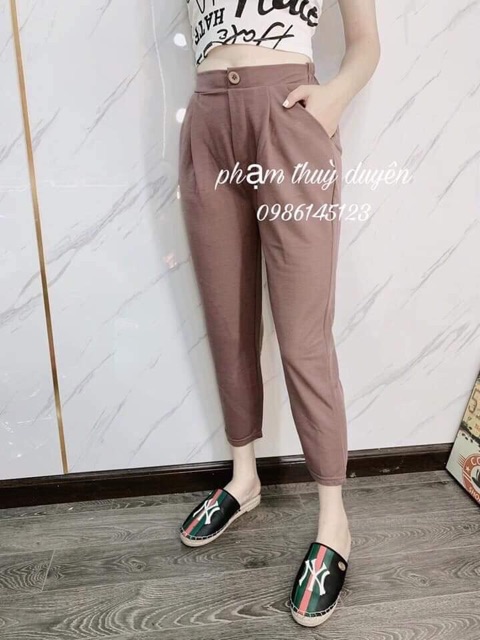 Quần baggy nữ đũi xước cao cấp | BigBuy360 - bigbuy360.vn