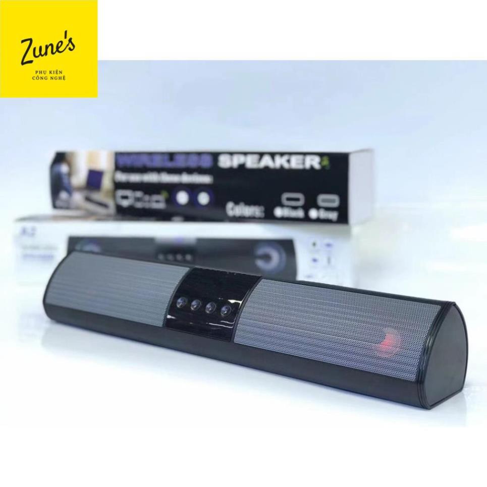 Loa bluetooth speaker A2 dáng dài 2 loa cực đỉnh, kiểu dáng sang trọng hỗ trợ thẻ nhớ, đài FM PB 2021