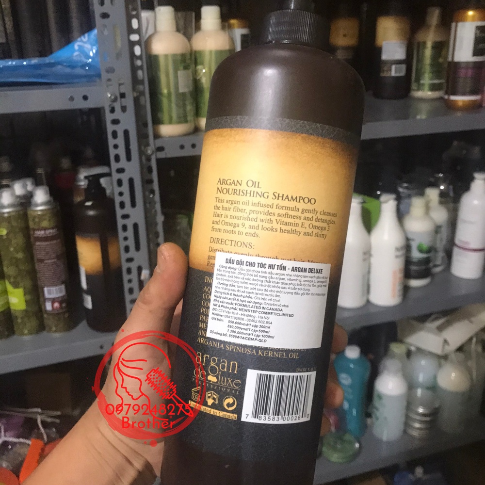 Cặp dầu gội xả ARGAN OIL DELUXE 1000ML HƯƠNG NƯỚC HOA 🎯️🎯️🎯