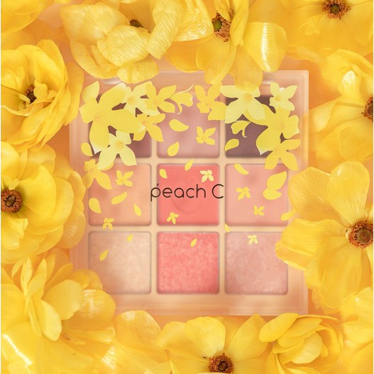 Bảng Phấn Mắt 9 Màu Siêu Xinh Peach C Eyeshadow Palette Blossom Edition 66g