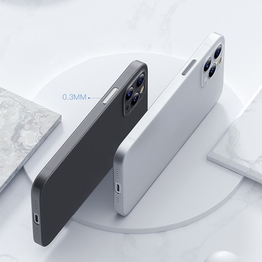 Ốp lưng nhám siêu mỏng chống sốc bảo vệ camera cho iPhone 14 Plus 13 Pro Max 13 Mini