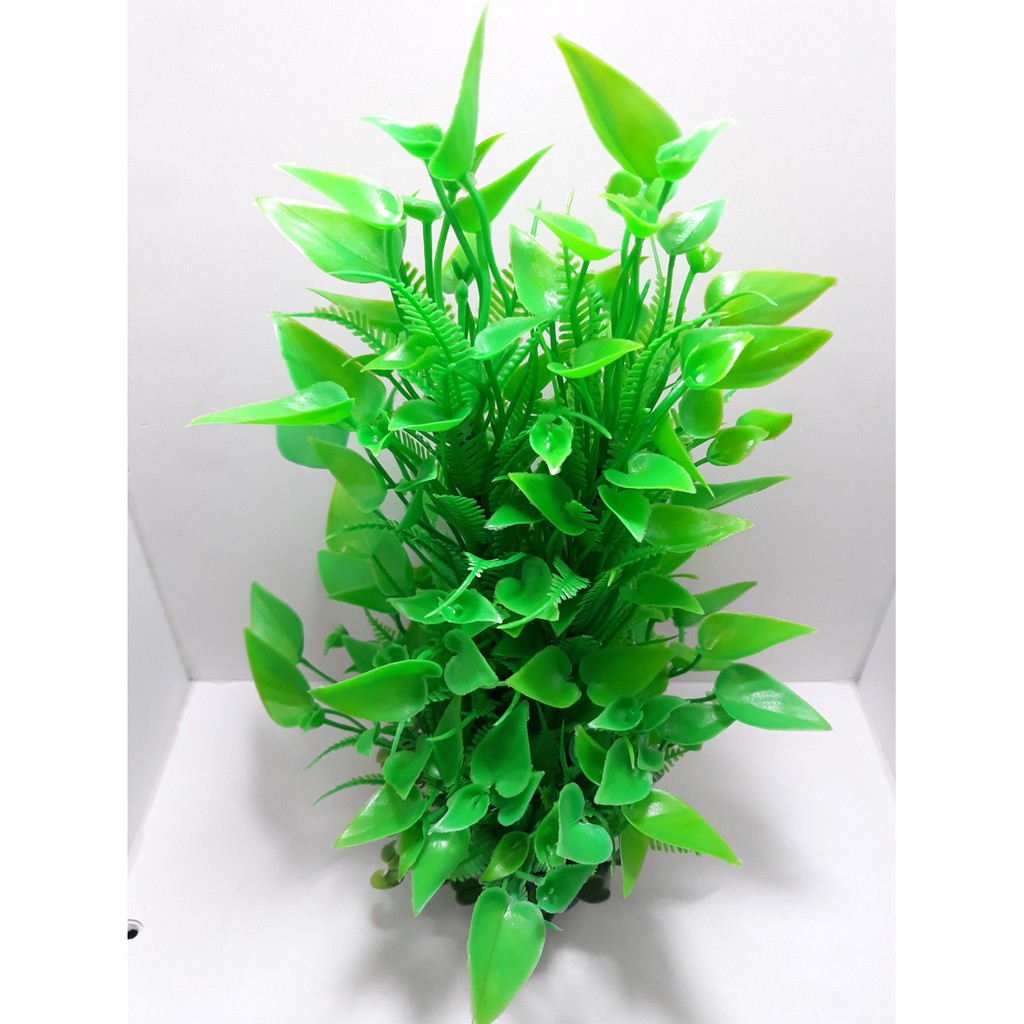 Cây cỏ nhựa ( Size Lớn cao 23cm - 27cm ) dùng để trang trí hồ cá, tiểu cảnh, bàn làm việc, bàn học .