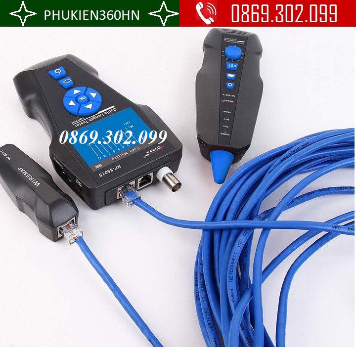 Máy test mạng noyafa NF8601S Test RJ45, RJ11, BNC, POE