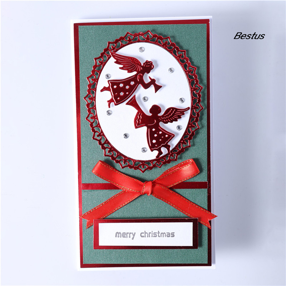 【BEST❀】Angel Frame Embossing Cutting Die DIY Craft Stencil Scrapbook Cards Mold Decor