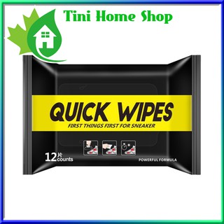🏠  Khăn Giấy Vệ Sinh Giày Sneaker Quick Wipes Cao Cấp, Khăn Ướt Lau Giày Thần Thánh Thế Hệ Mới - Tini Home Shop [HCM]
