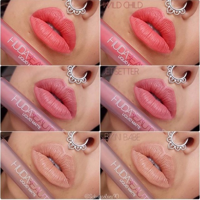 Son kem lỳ Huda Beauty liquid matte