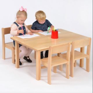 Bộ bàn 4 ghế học sinh gỗ cao su bàn 74cmx40cmx51cm