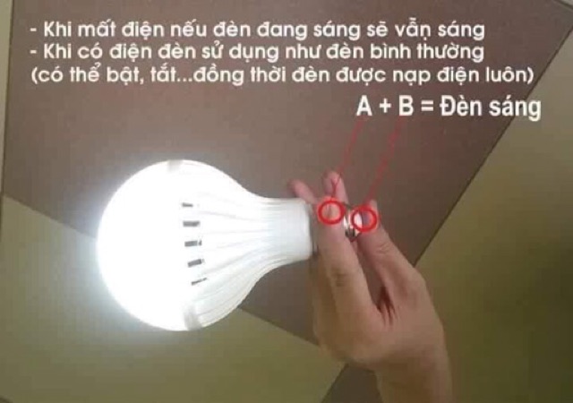 BÓNG ĐÈN LED Cảm ứng PHÁT SÁNG