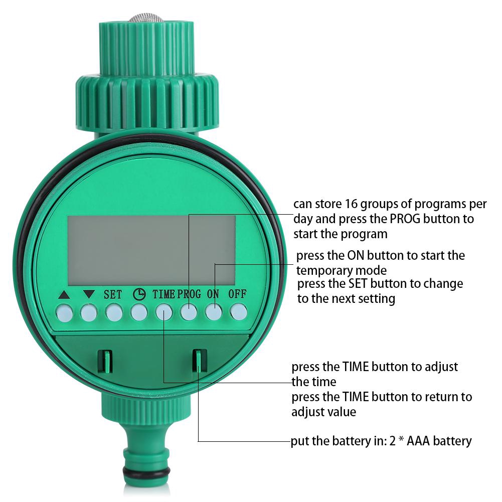 Đồng Hồ Tưới Cây Tự Động Hẹn Giờ Thông Minh Màn Hình Lcd Tiện Dụng