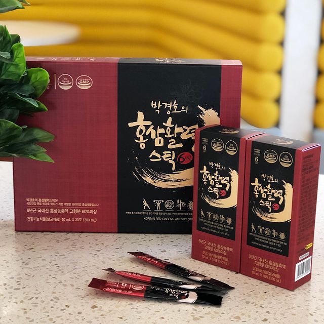 Nước Hồng sâm 6 năm tuổi Hàn Quốc Park Kyung Ho MAYJUNE LIFE & HEALTH giúp tăng cường sức khỏe chống lão hóa 30 gói/hộp