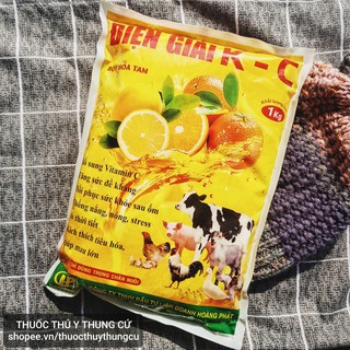1kg ĐIỆN GIẢI K C - tăng sức đề kháng, giải nhiệt, mau lớn chó mèo lợn gà gia súc gia cầm