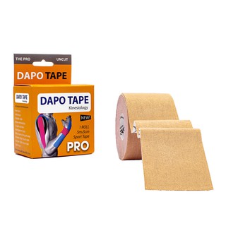 [Sợi Cotton Chưa Cắt] Băng Dán Cơ Thể Thao Dapo Tape Pro Màu Da
