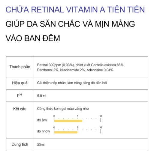 [DERMA FACTORY] Kem dưỡng ban đêm chống lão hóa Derma Factory Retinal 300ppm Cream