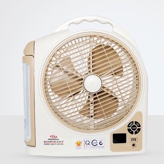 Quạt Tích Điện Honjianda Cao Cấp 2 Bóng Tuýp 10 Inch_Bảo Hành 12 Tháng