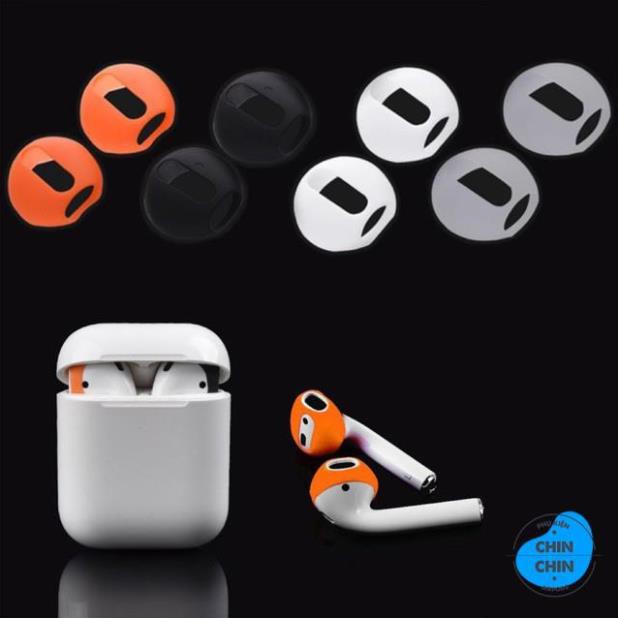 2 Nút Cao Su Silicon Siêu Mỏng Bọc Tai Nghe Apple Airpods 1 2 Đóng Được Dock - Phụ Kiện Chin Chin