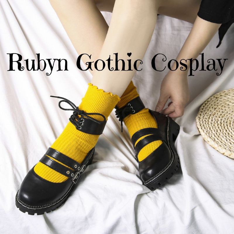 [CÓ SẴN] 🍁 Giày búp bê lolita Mary Janes 2 quai ( BÓNG và NHÁM ) Size từ 35 - 40. | BigBuy360 - bigbuy360.vn