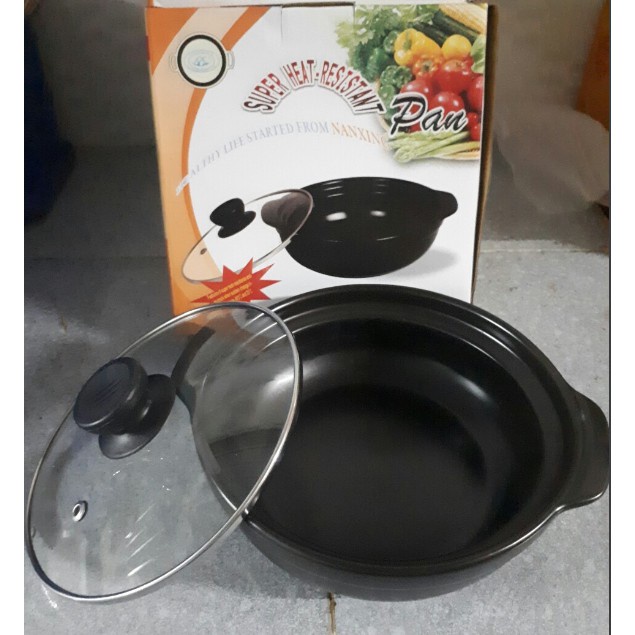 Nồi đất tráng men kho cá thịt size 18 cm 700ml-Nồi đất đỉnh 7