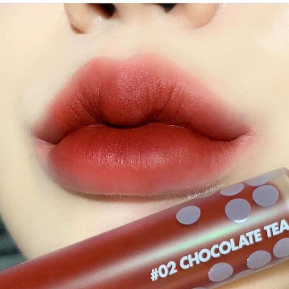 Son romand milk tea 02 Chocolate Tea - đỏ nâu socola | BigBuy360 - bigbuy360.vn